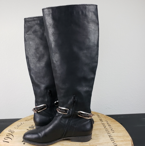 Crown Vintage AMY tall embellished riding boots - Picture 2 of 16